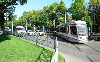 Первый «умный» трамвай от УКВЗ вышел на маршрут в Краснодаре
